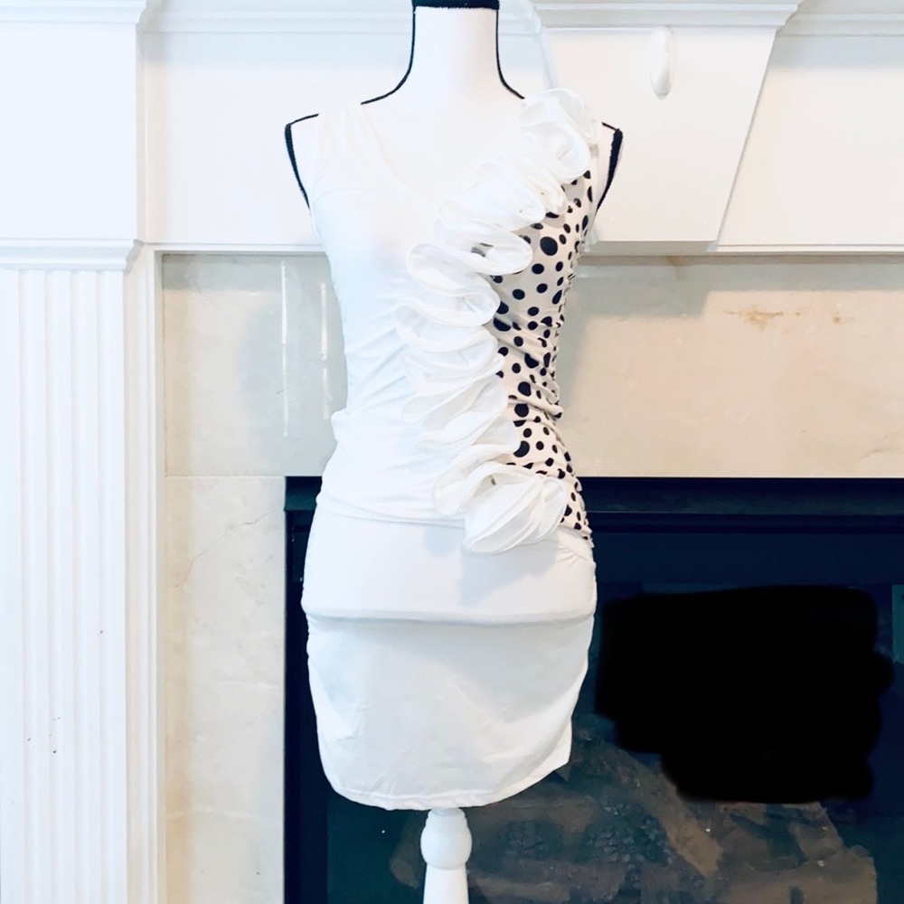 White floral dress